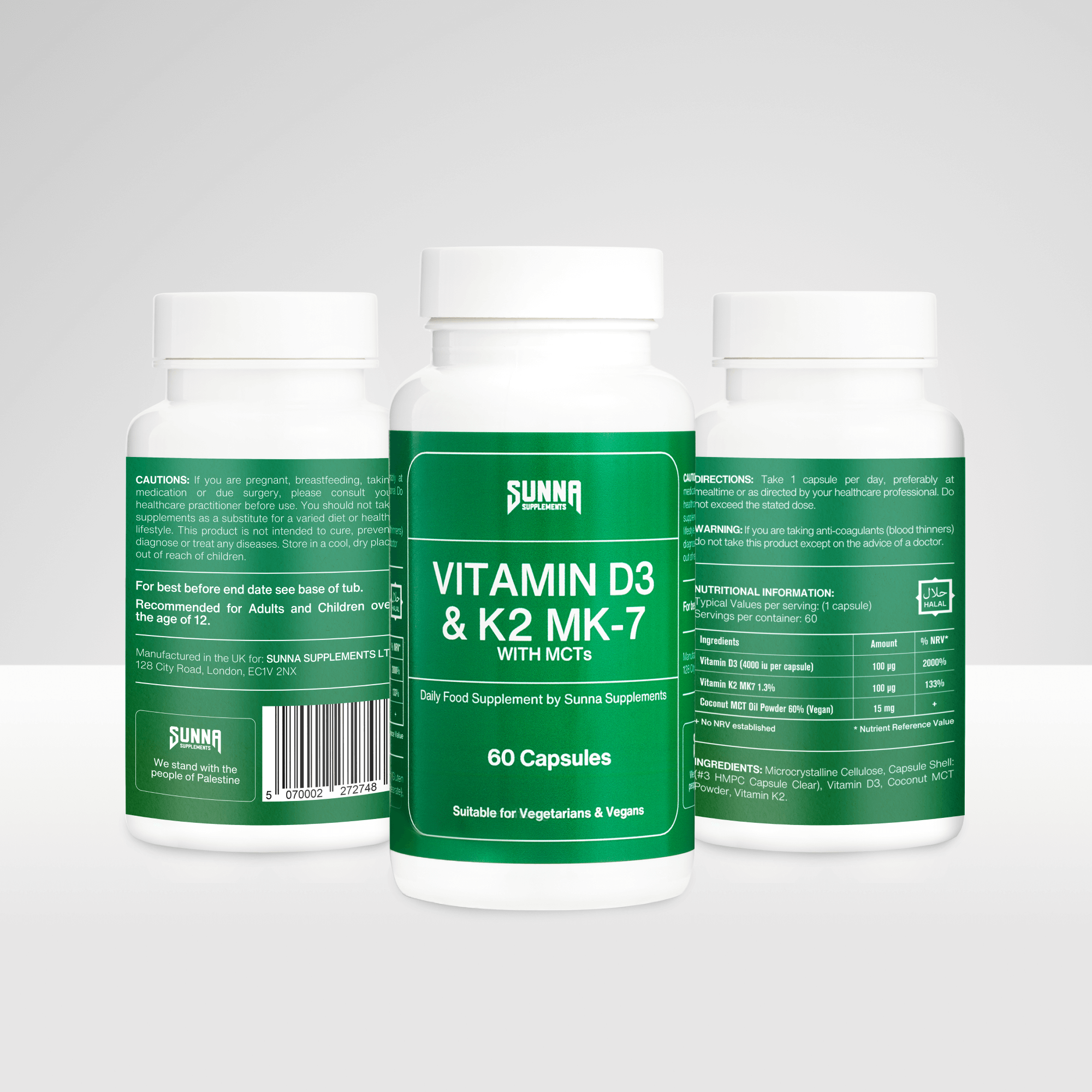 Vitamin D3 & K2 MK-7 with MCT Oil